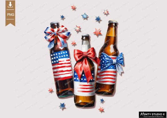 Beer Bundle Png, Patriotic Png, and Coquette Bow Designs: The Ultimate Digital Kit for 4th of July Creations