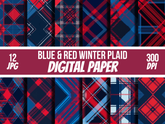 Blue Red Plaid Paper Pattern Backgrounds: The Ultimate Resource for Seasonal Crafting