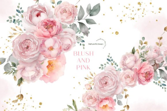 Blush Pink Flowers Clipart: A Versatile Asset for Modern Creative Projects