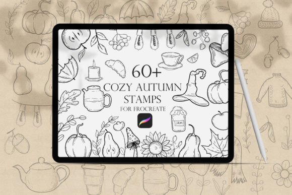 Cozy Autumn Procreate Stamps: Bringing Warmth to Your Digital Art