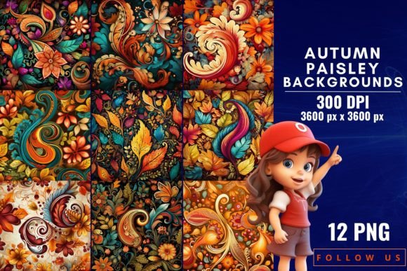 Embracing the Season: The Art of Autumn Paisley Backgrounds