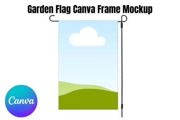 Garden Flag Canva Frame Mockup