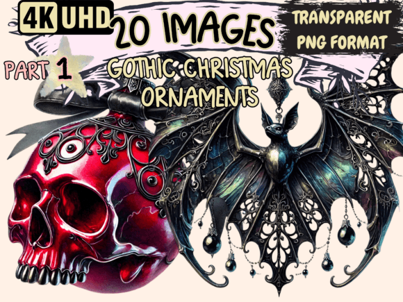Gothic Christmas Ornaments P1: Integrating Dark Elegance into Professional Creative Workflows