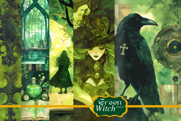 Green Witch Paper Bundle Witchcraft Kit: A Practical Guide to Magical Digital Assets