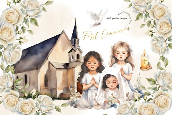 Holy Communion Christening Clipart: The Essential Resource for Meaningful Projects