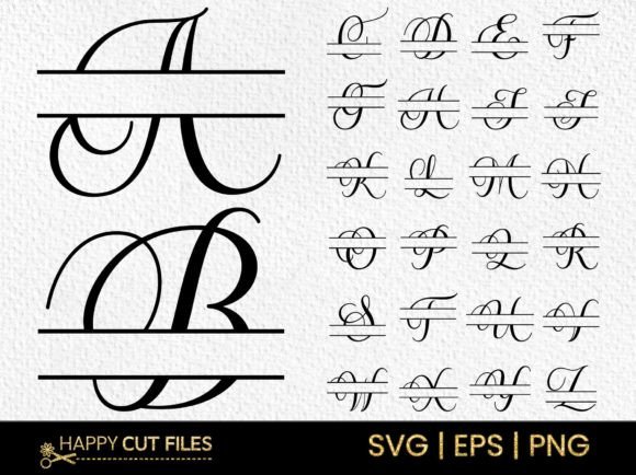 Mastering the Art of Calligraphy: Your Ultimate Guide to Split Monogram SVG Files for Cricut and Laser Cutting