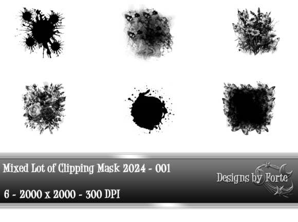 Mixed Lot of Clipping Mask Set 24 - 01: Elevate Your Designs