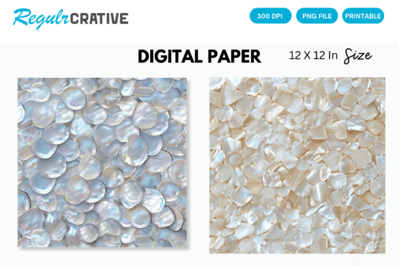 Mother of Pearl Seamless Digital Paper