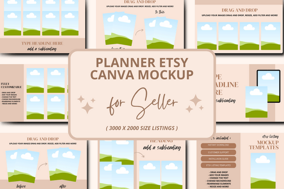 Planner Etsy Seller Canva Mockup: Streamlining Your Digital Product Workflow