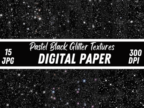 Unleashing Creativity with Pastel Black Glitter Paper Backgrounds