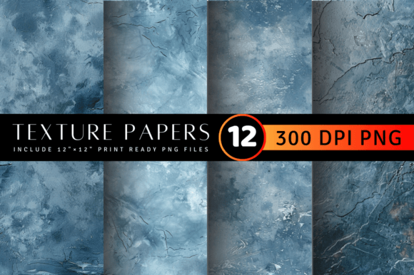 Unlocking Creativity with Luxury Dusty Blue Texture Digital Paper